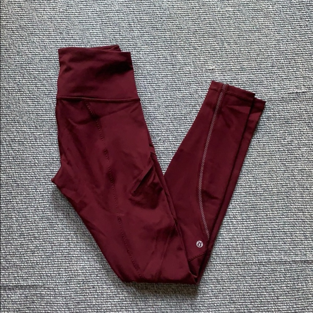 Athletic Shorts By Lululemon In Pink, Size: 14